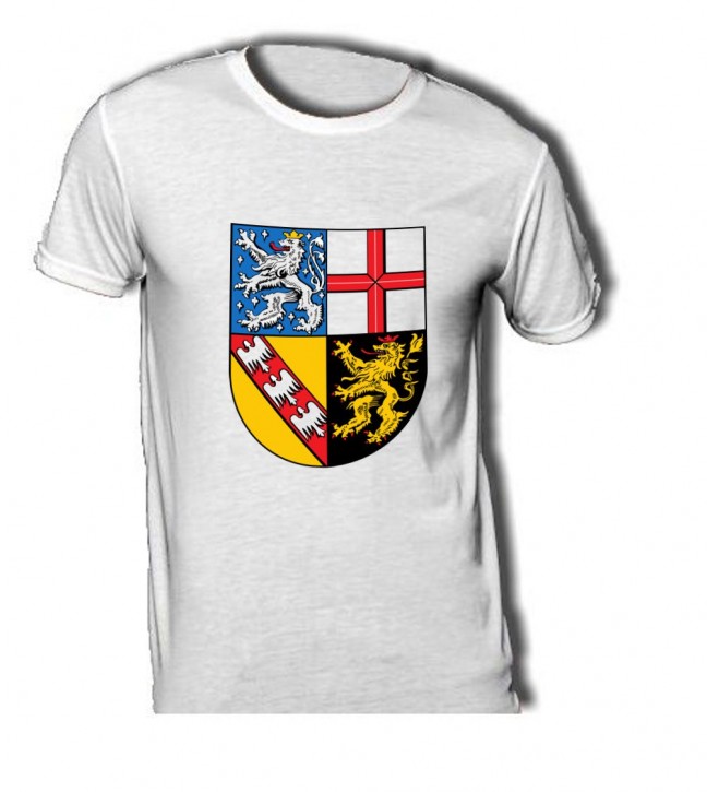 T-Shirt mit Wappen von Saarland M / 220 g/m²