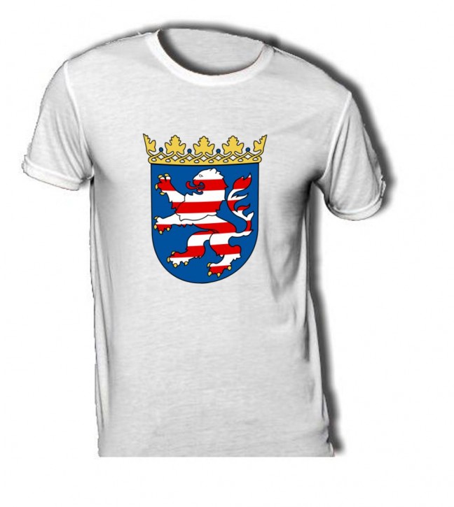 T-Shirt mit Wappen von Hessen XXL / 140 g/m²