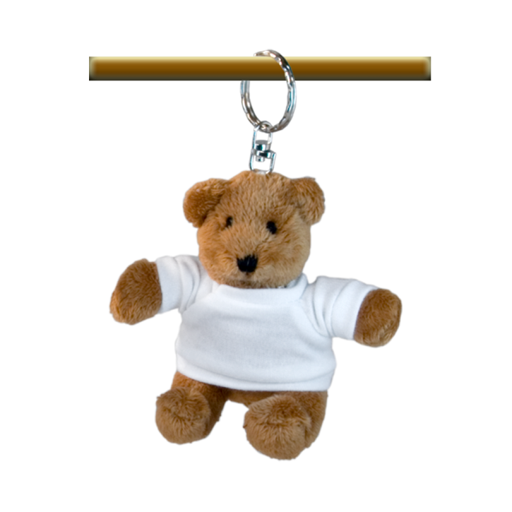 Schlüsselanhänger Teddybär mit Subli-Shirt