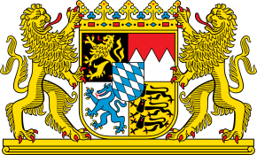 Emaille- Becher mit dem Wappen Ihres Bundeslandes Bayern